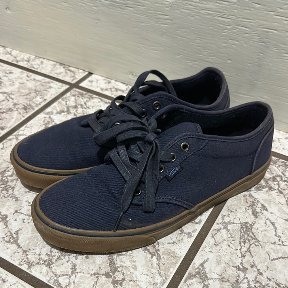 Vans Men's Dark Blue Canvas Sneakers